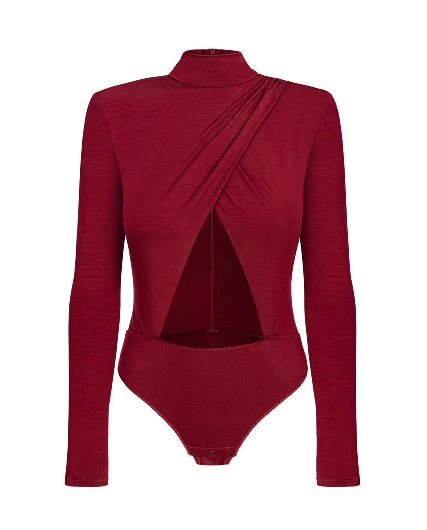 Burgundowe body Supermodel Secrets - Image #6