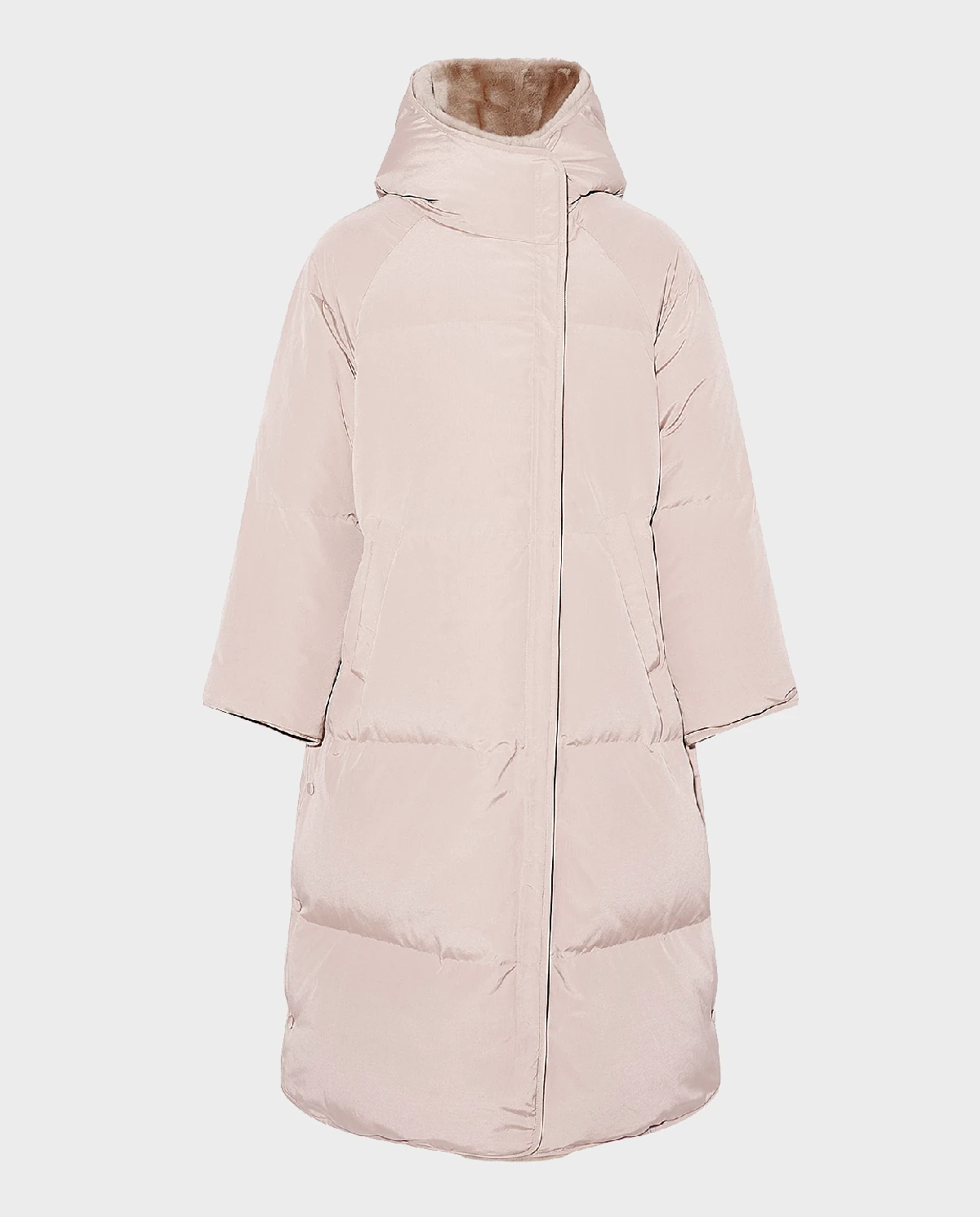 Pudroworóżowy płaszcz puchowy - Image #0