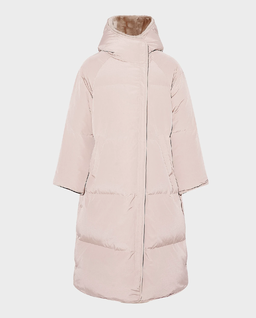 Pudroworóżowy płaszcz puchowy - Image #0
