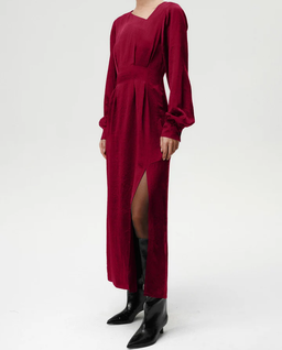 Burgundowa sukienka Jane - Image #4