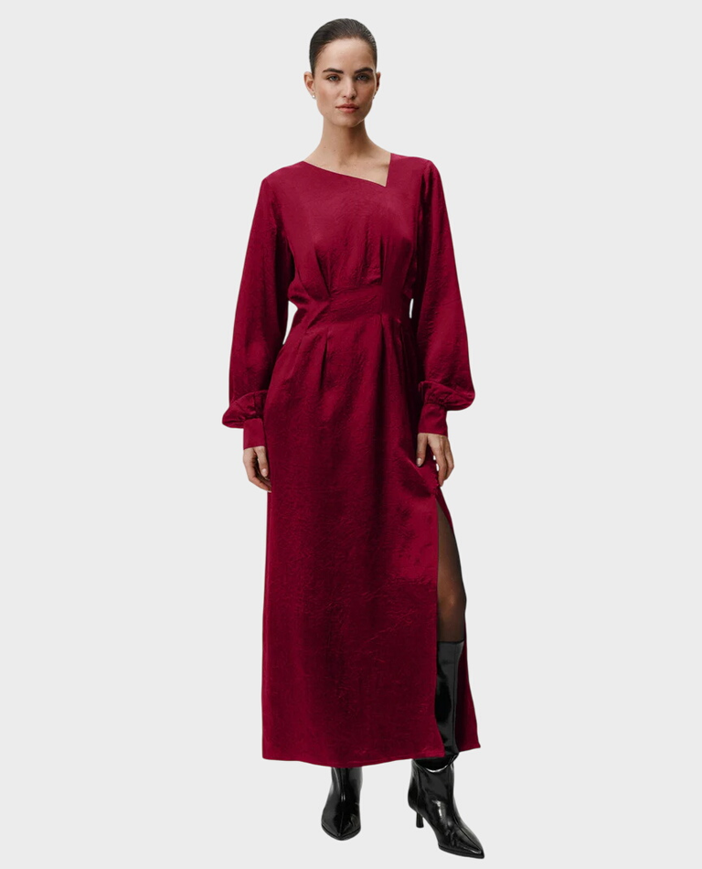 Burgundowa sukienka Jane