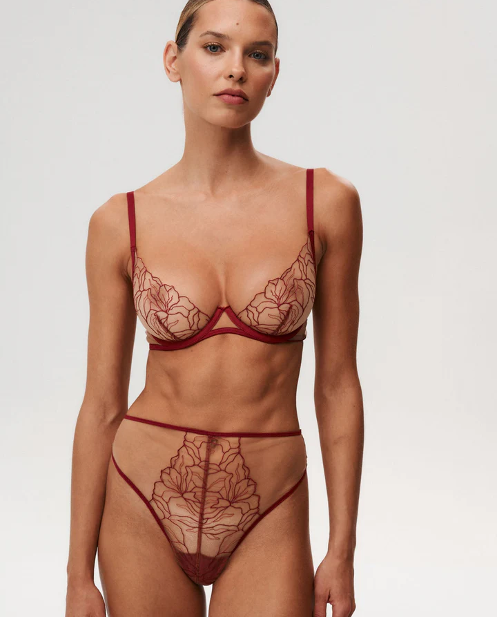 Burgundowe stringi Adore - Image #1