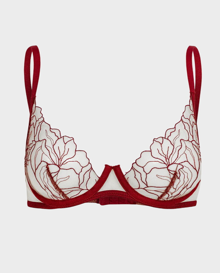 Burgundowy biustonosz Adore