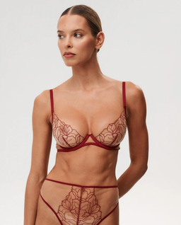 Burgundowy biustonosz Adore - Image #1