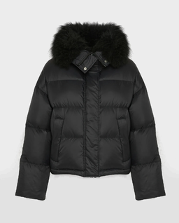 Czarna krótka kurtka puchowa YS Army - Image #0