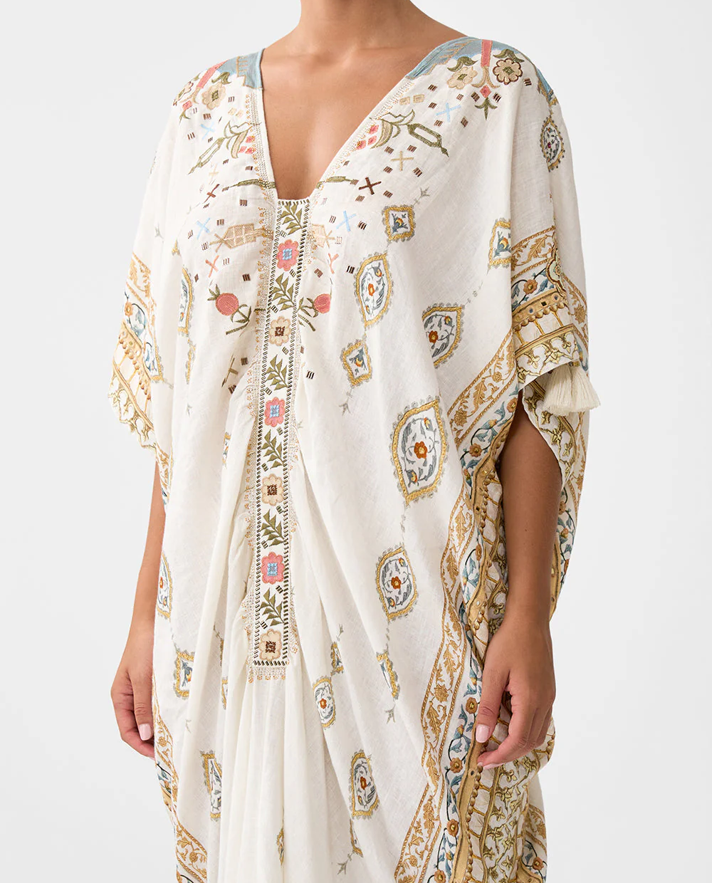 Lniana haftowana tunika - Image #4