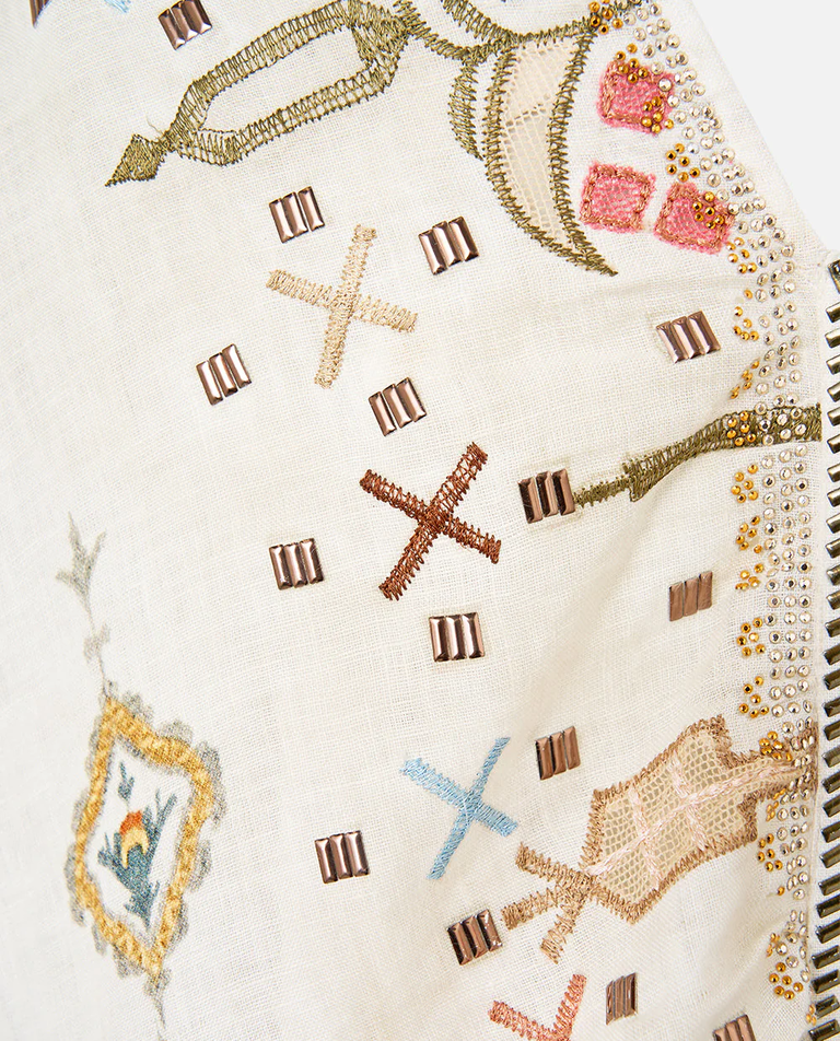 Lniana haftowana tunika - Image #5