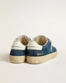 Granatowe zamszowe sneakersy Soul Star - Image #3