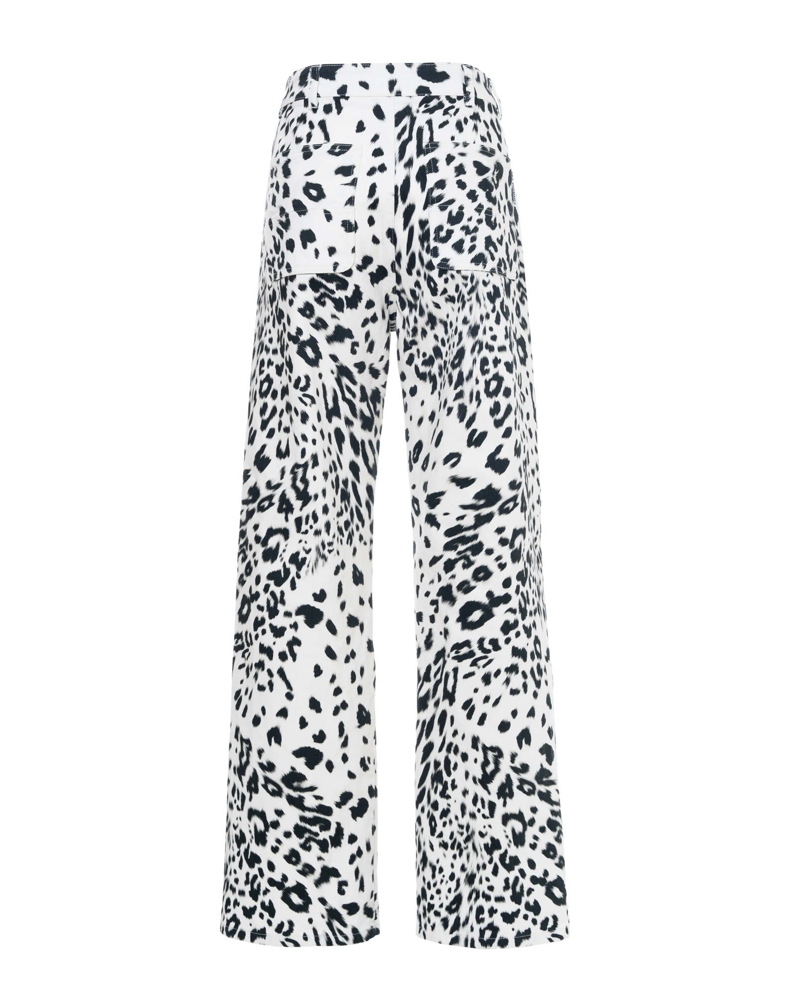 Białe spodnie z wzorem w panterkę - Image #4