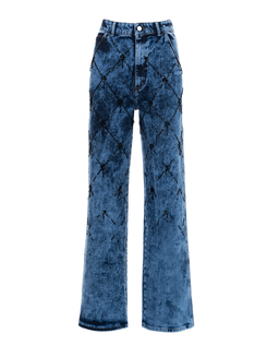 Spodnie jeansowe z ozdobną aplikacją - Image #3