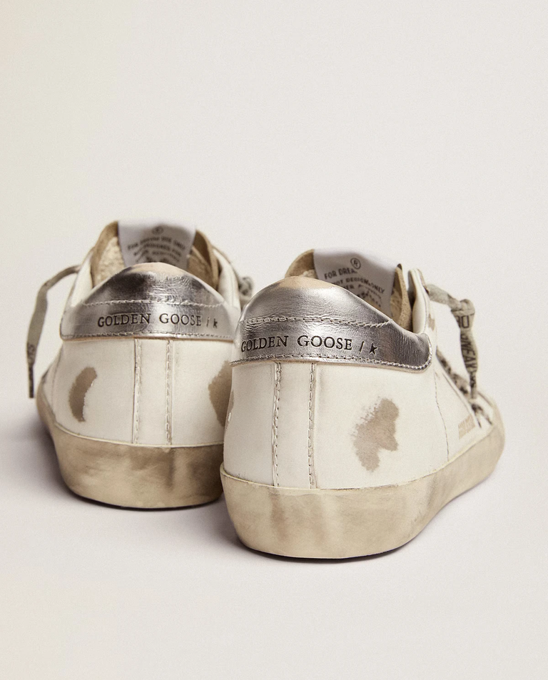 Skórzane sneakersy Super Star z gwiazdą w zebrę - Image #3