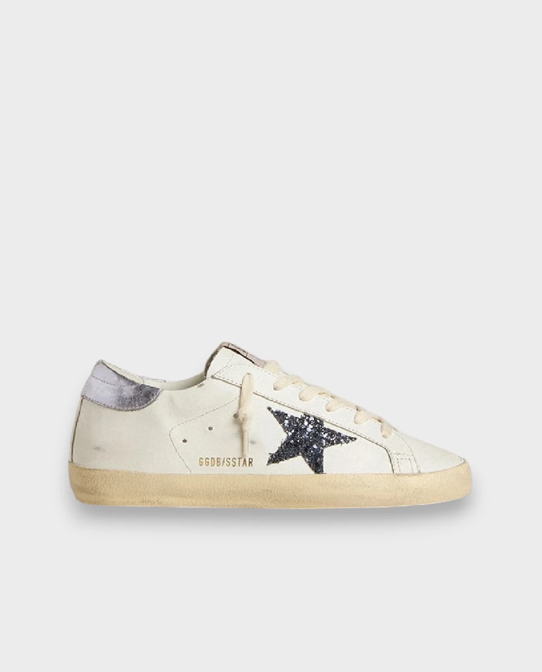 Białe sneakersy Super Star z gwiazdą