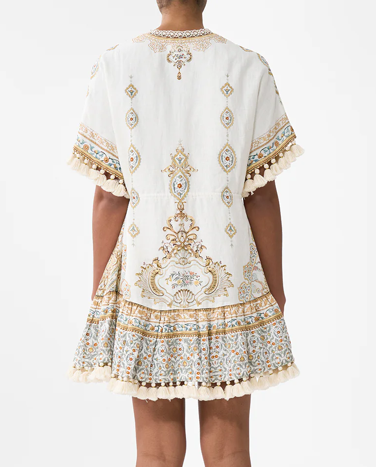 Lniana sukienka mini - Image #2