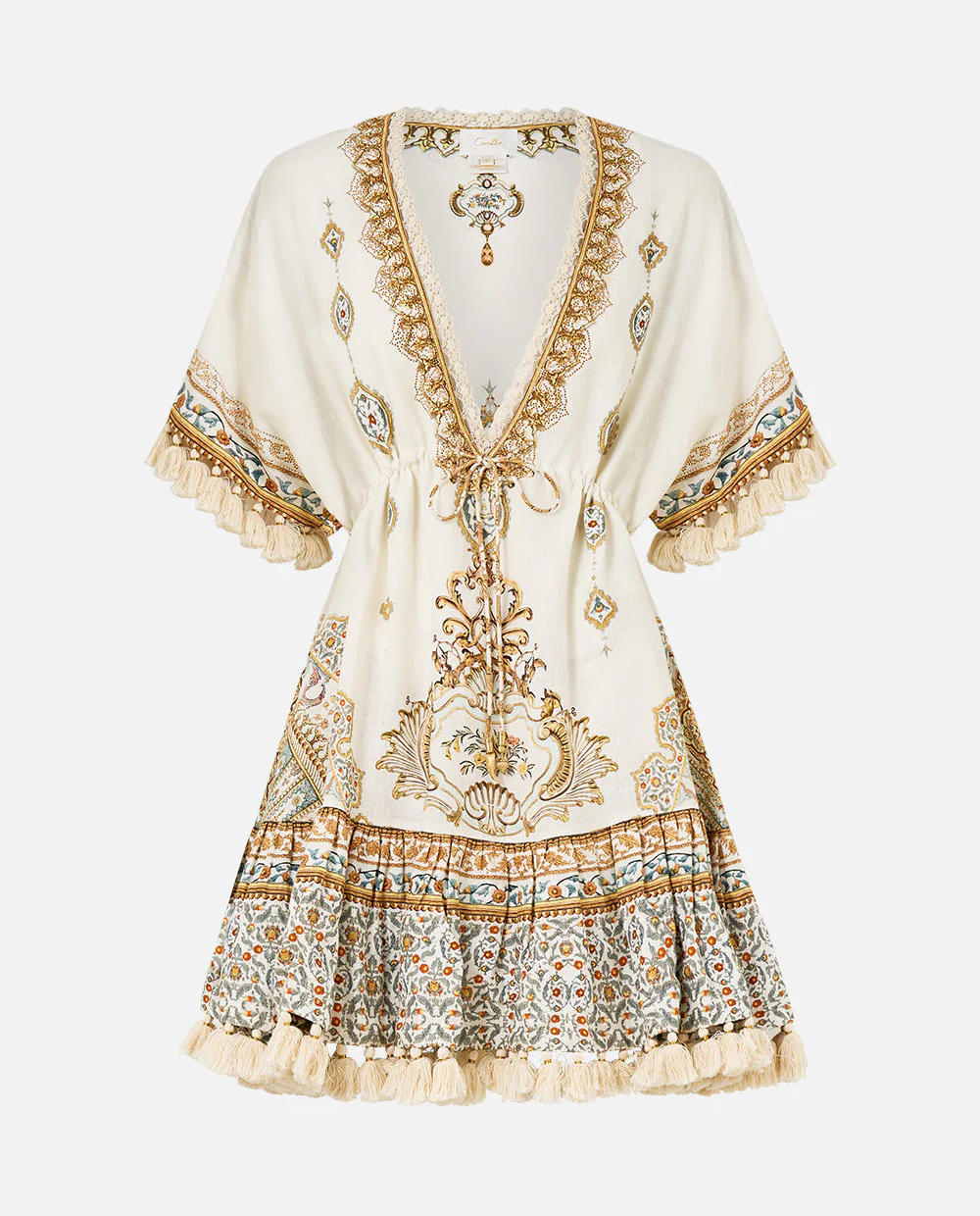 Lniana sukienka mini - Image #1