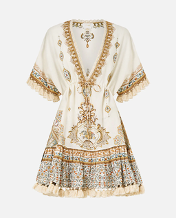 Lniana sukienka mini - Image #1