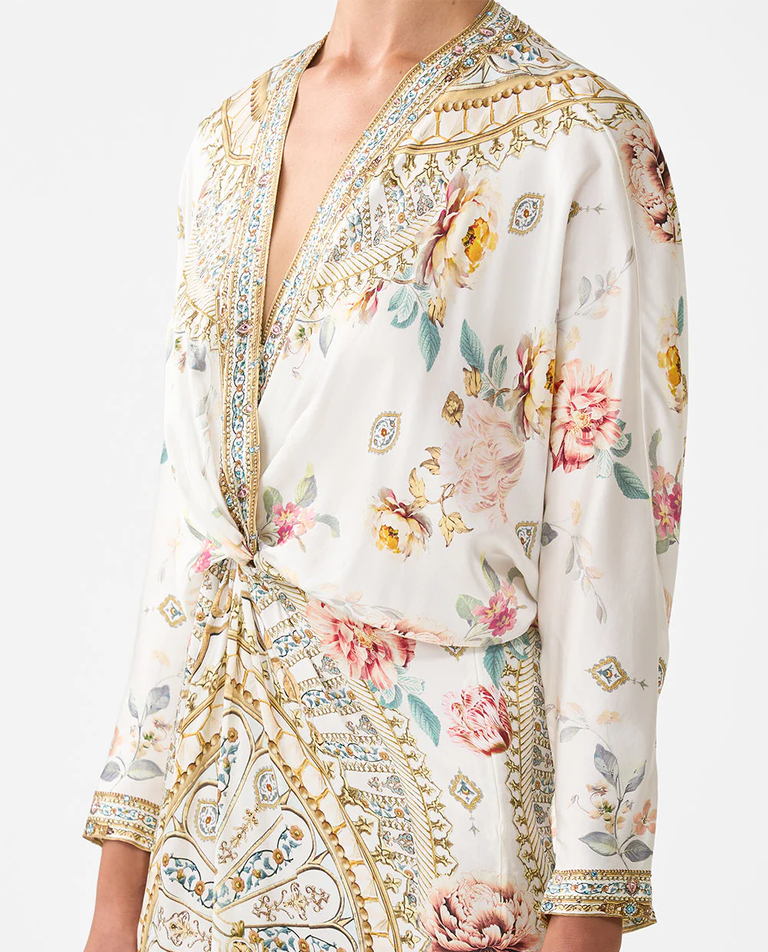 Jedwabna sukienka maxi - Image #3