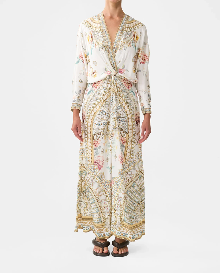 Jedwabna sukienka maxi