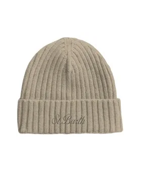 Zestaw prezentowy z beżową czapką i saszetką - Image #2