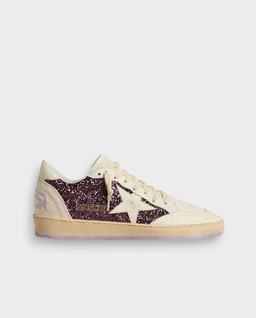 Skórzane sneakersy z brokatem BallStar - Image #0