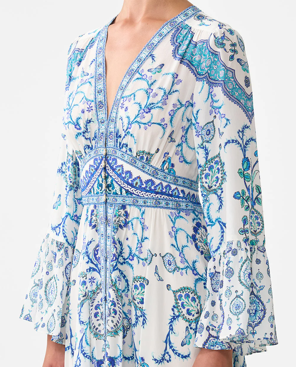 Jedwabna sukienka maxi - Image #3