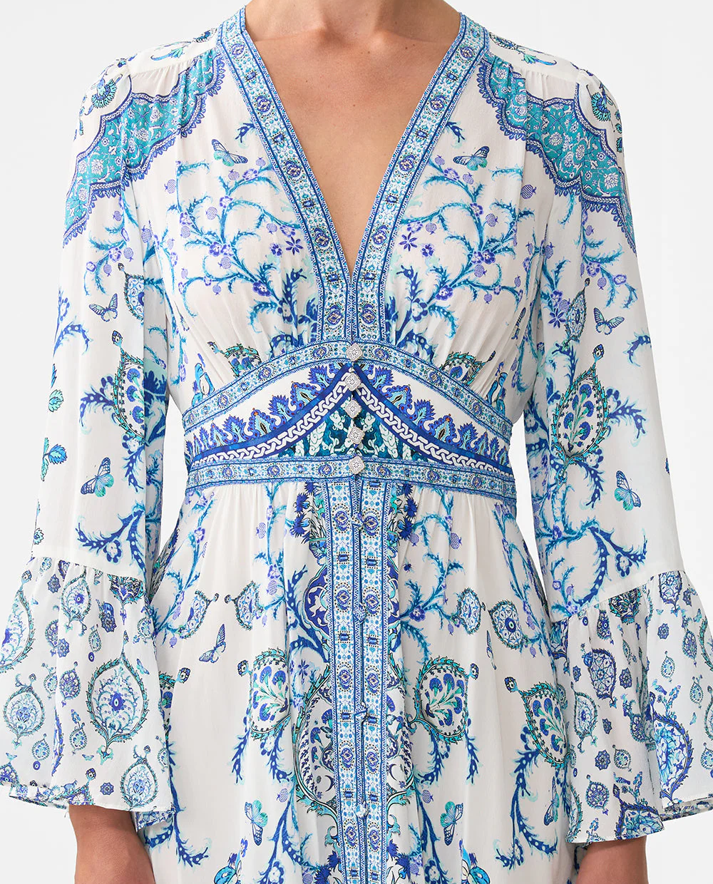 Jedwabna sukienka maxi - Image #4