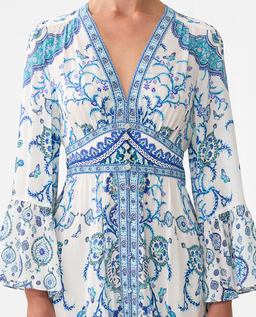 Jedwabna sukienka maxi - Image #4