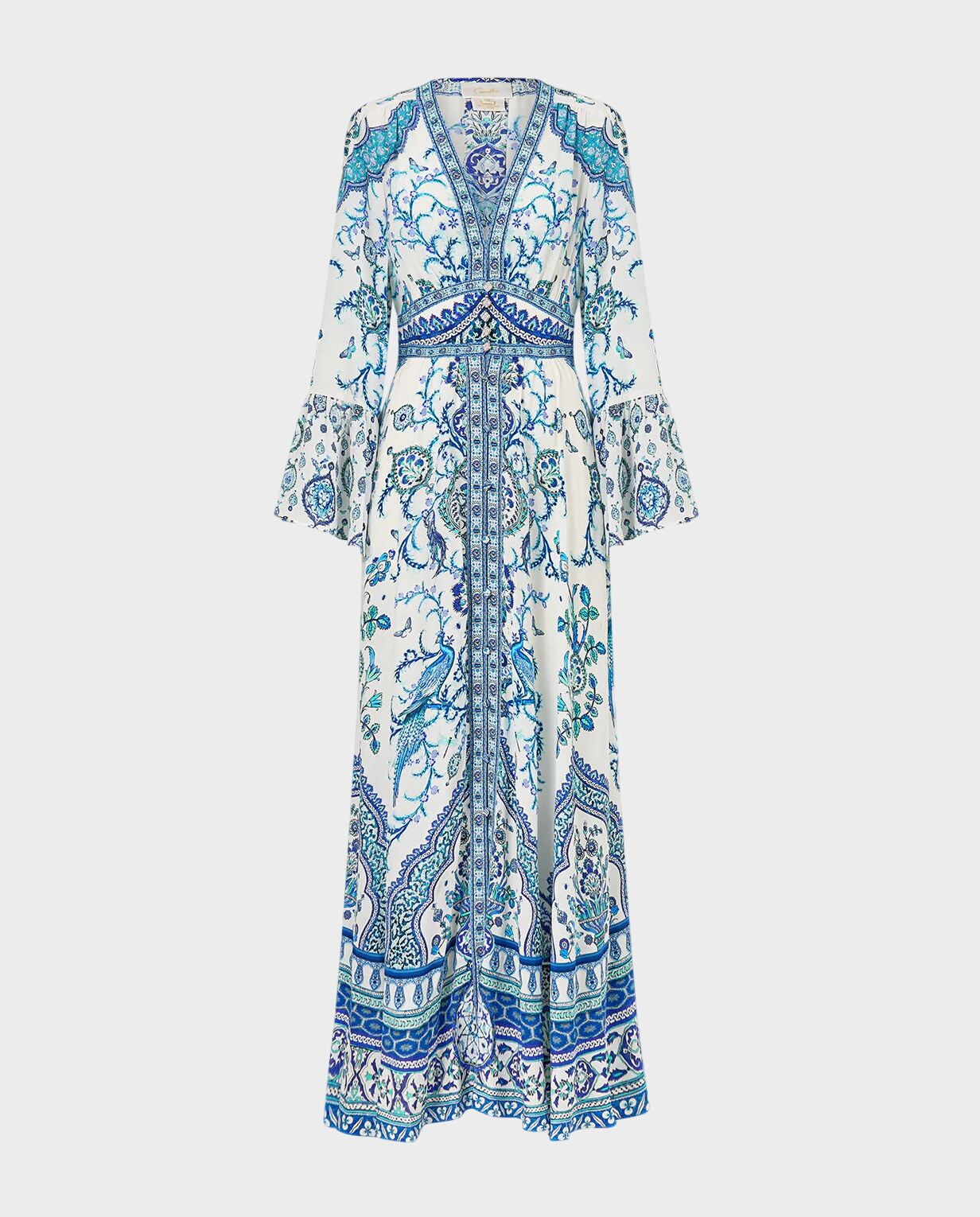 Jedwabna sukienka maxi - Image #1