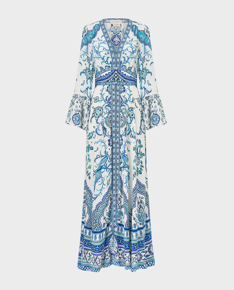 Jedwabna sukienka maxi