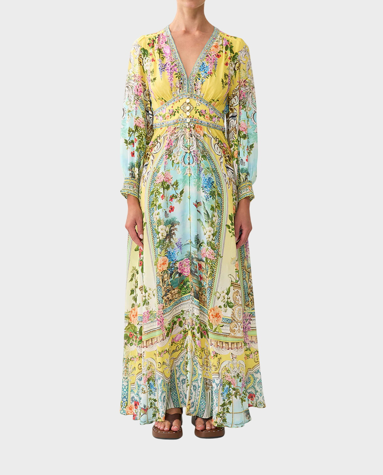 Jedwabna sukienka maxi