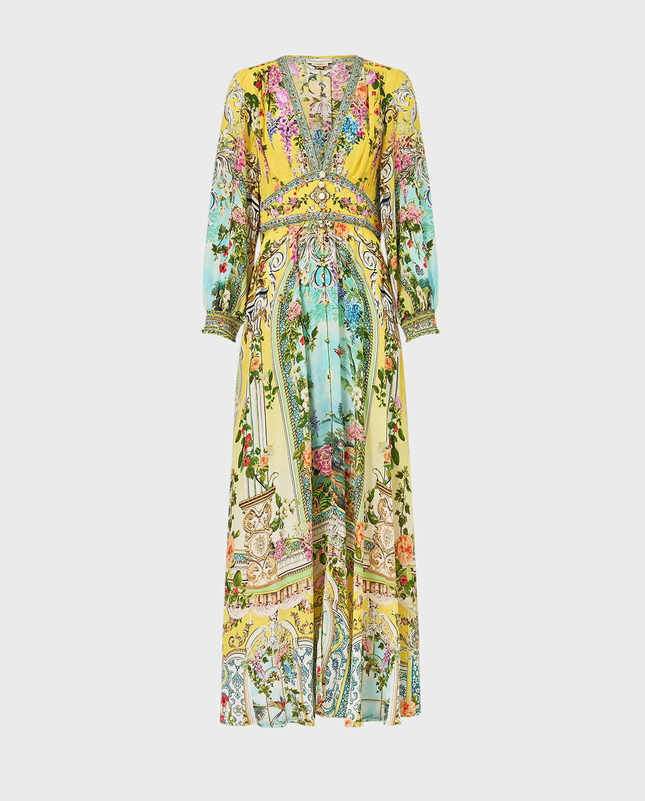 Jedwabna sukienka maxi - Image #1