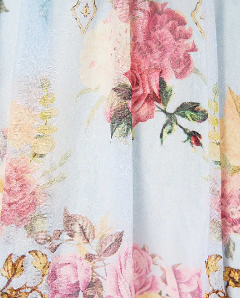 Jedwabna koszula w kwiaty - Image #4