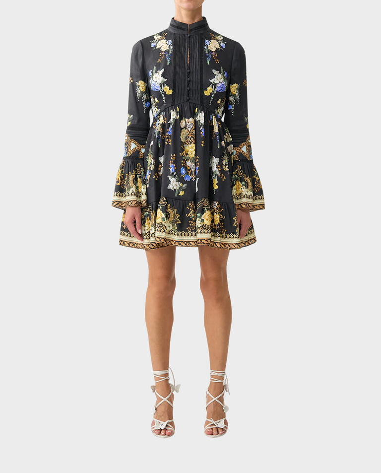 Sukienka mini w kwiaty