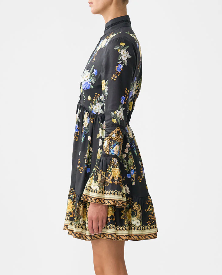 Sukienka mini w kwiaty - Image #3