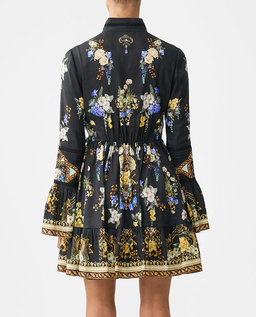 Sukienka mini w kwiaty - Image #2