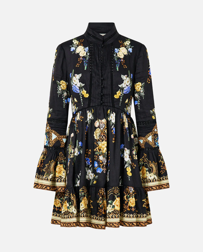 Sukienka mini w kwiaty