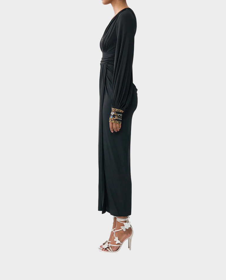 Czarna sukienka midi - Image #3