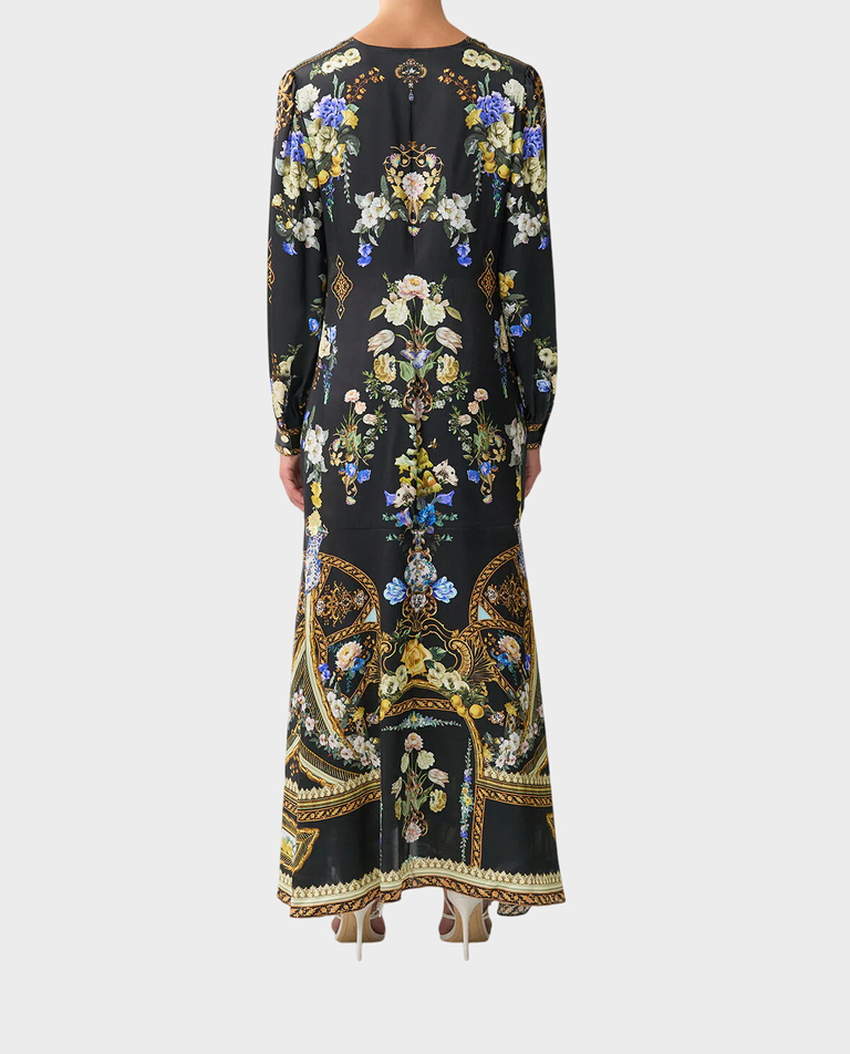 Jedwabna sukienka w kwiaty - Image #2