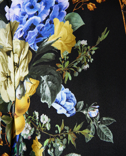 Jedwabna sukienka w kwiaty - Image #4