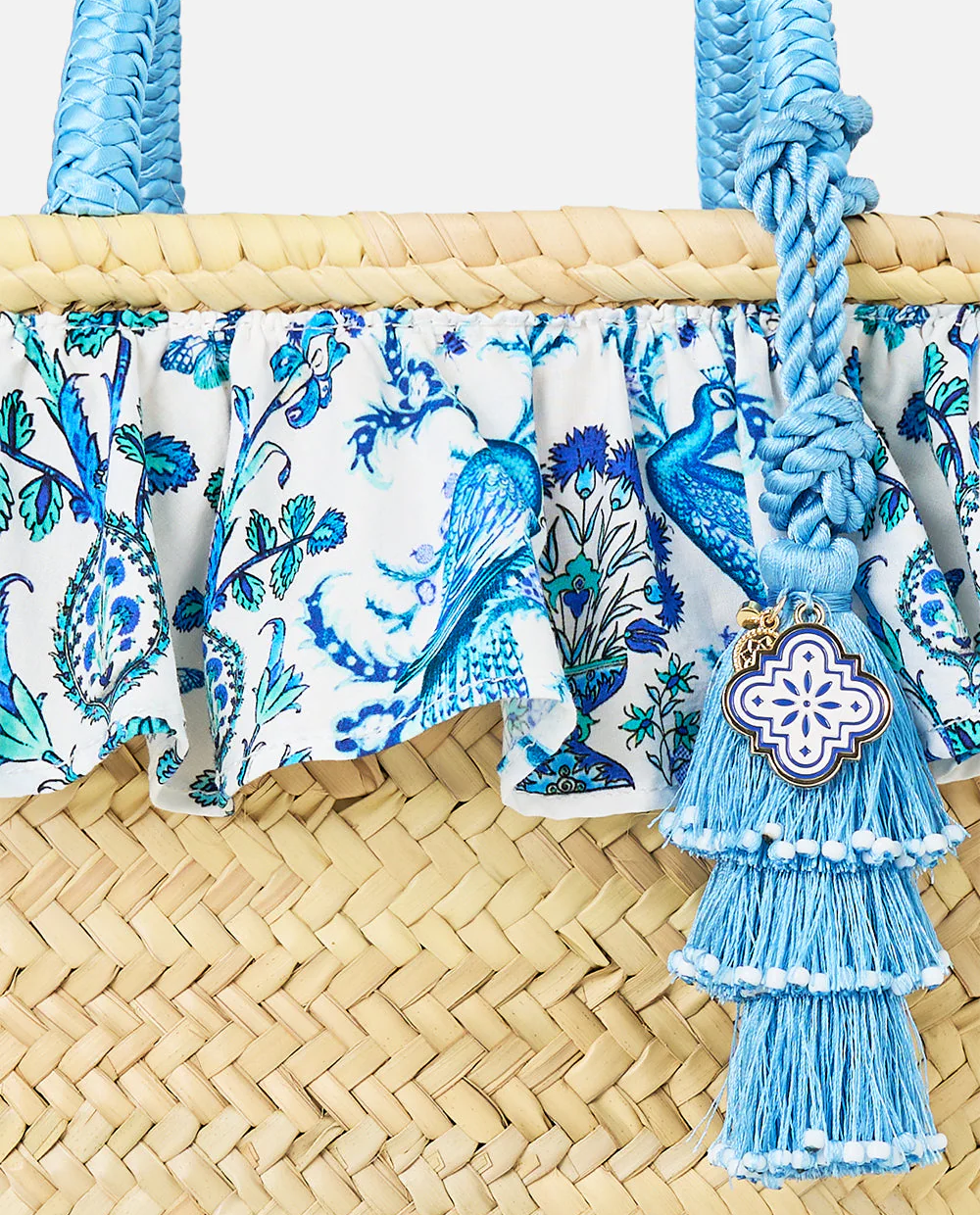 Kremowa torebka z rafii - Image #3