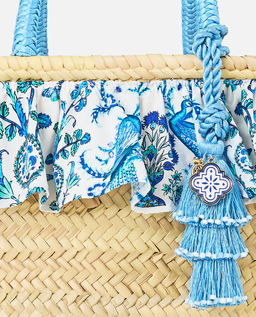 Kremowa torebka z rafii - Image #3