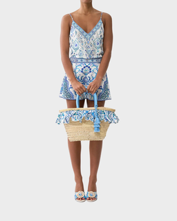 Kremowa torebka z rafii - Image #4