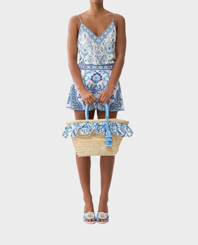 Kremowa torebka z rafii - Image #4