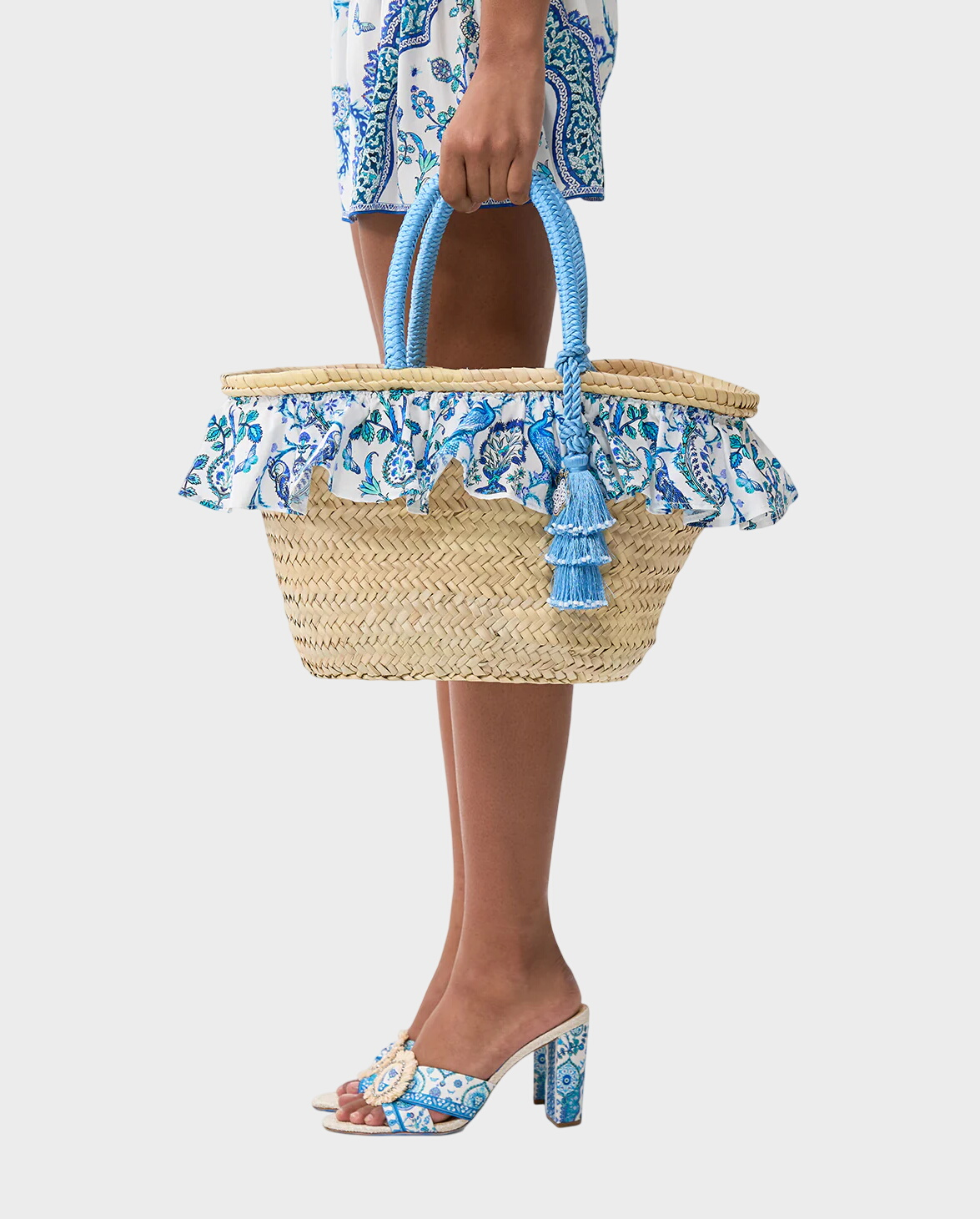 Kremowa torebka z rafii - Image #1