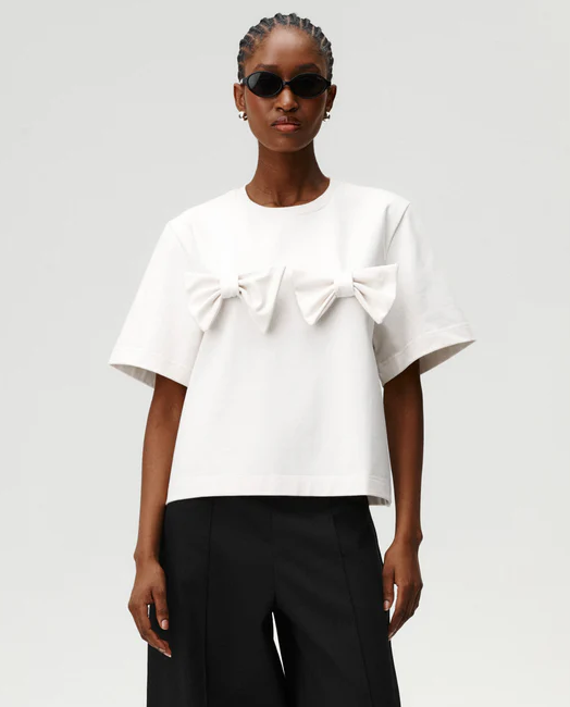 Biały t-shirt Everly - Image #0