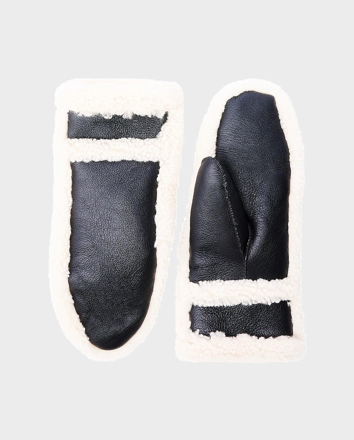 Czarne skórzane rękawiczki - Image #0