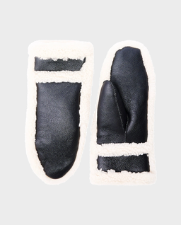 Czarne skórzane rękawiczki - Image #0