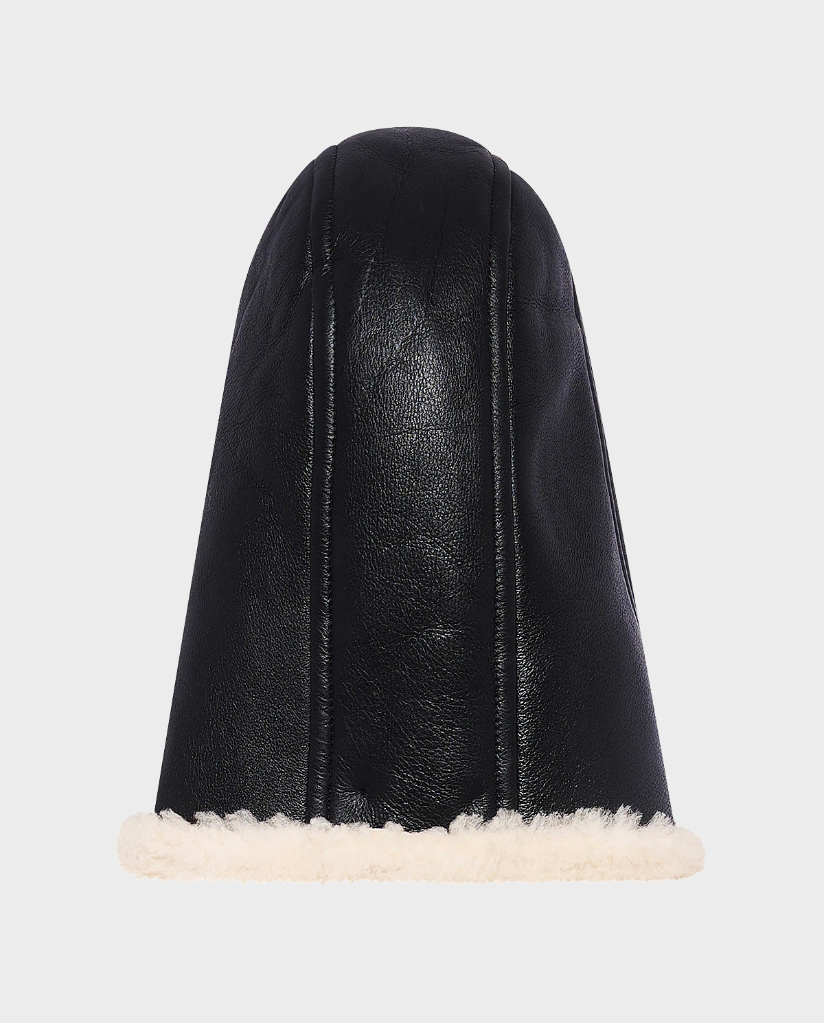 Czarna skórzana balaclava - Image #1