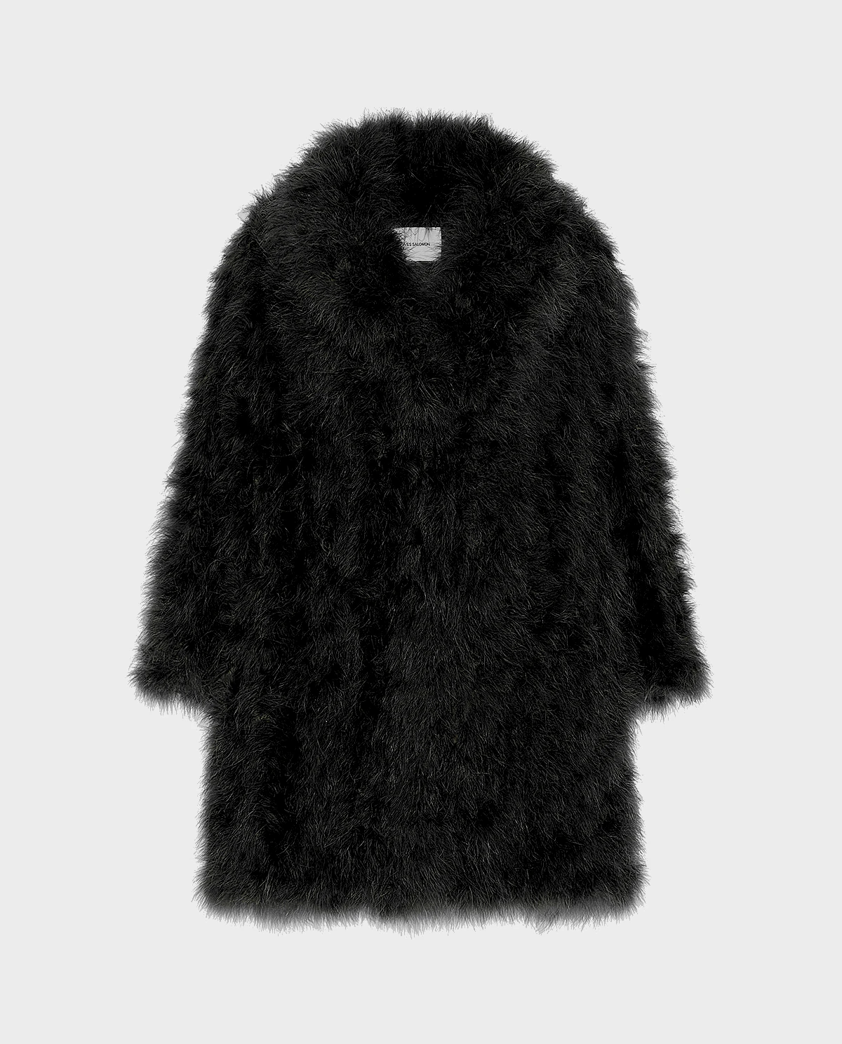 Czarny płaszcz z piór - Image #0