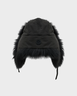 Czarna czapka uszatka - Image #2