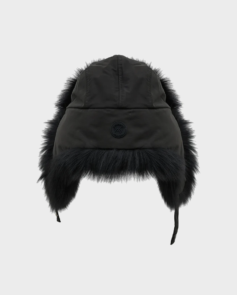 Czarna czapka uszatka - Image #2